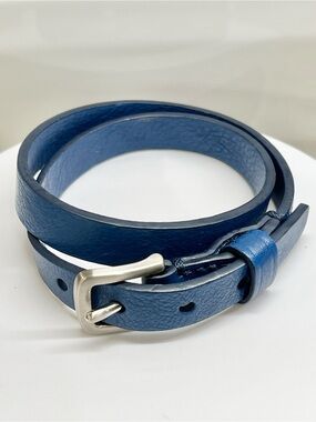 Coach Vintage Double Wrap Leather Bracelet EUC